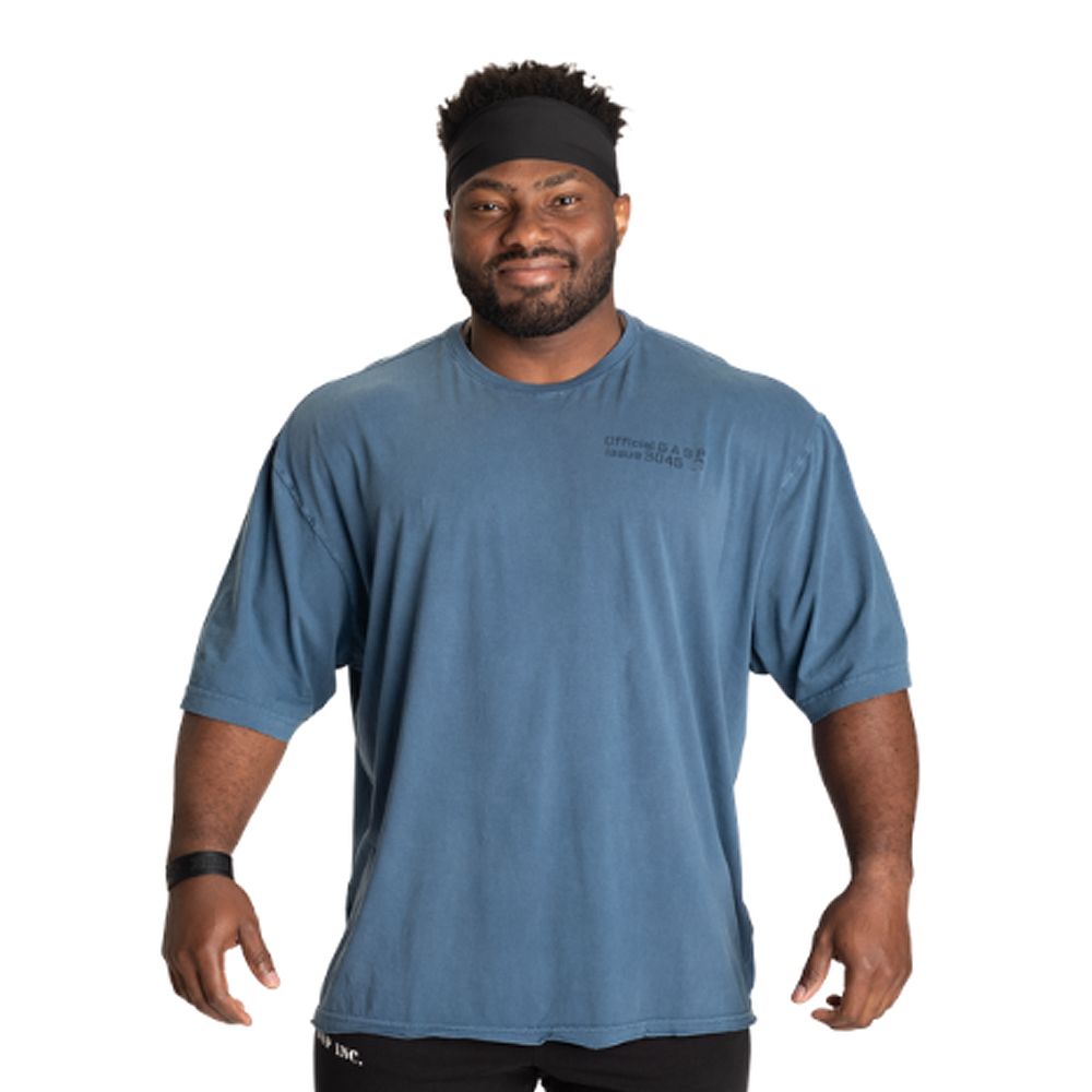 GASP INC - 3045 IRON TEE - FÉRFI PÓLÓ - MOSOTT KÉK GASP INC - 3045 IRON TEE - FÉRFI PÓLÓ - MOSOTT KÉK