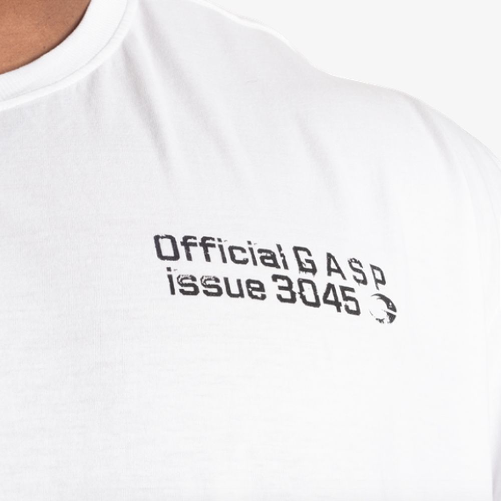 GASP INC - 3045 IRON TEE - FÉRFI PÓLÓ - FEHÉR