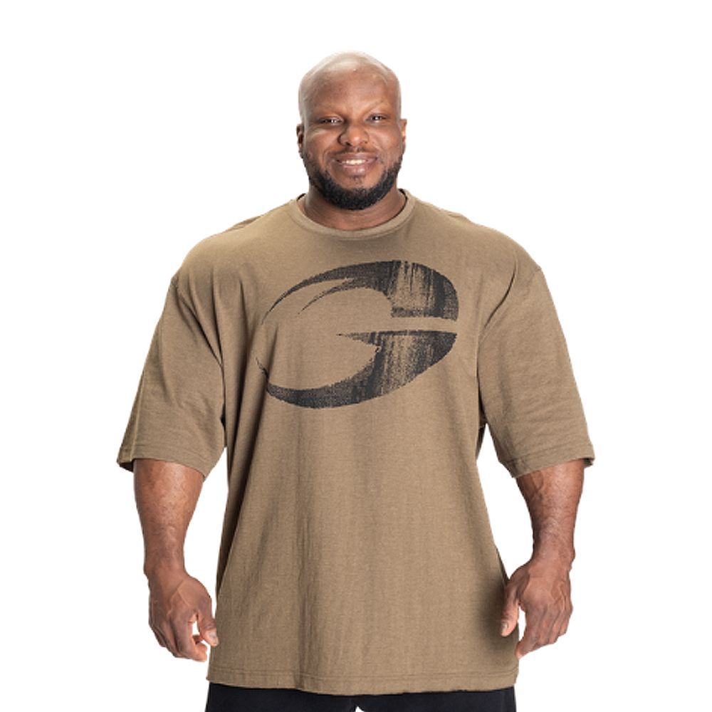 GASP INC - PUMP COVER IRON TEE - FÉRFI PÓLÓ - KATONA ZÖLD GASP INC - PUMP COVER IRON TEE - FÉRFI PÓLÓ - KATONA ZÖLD
