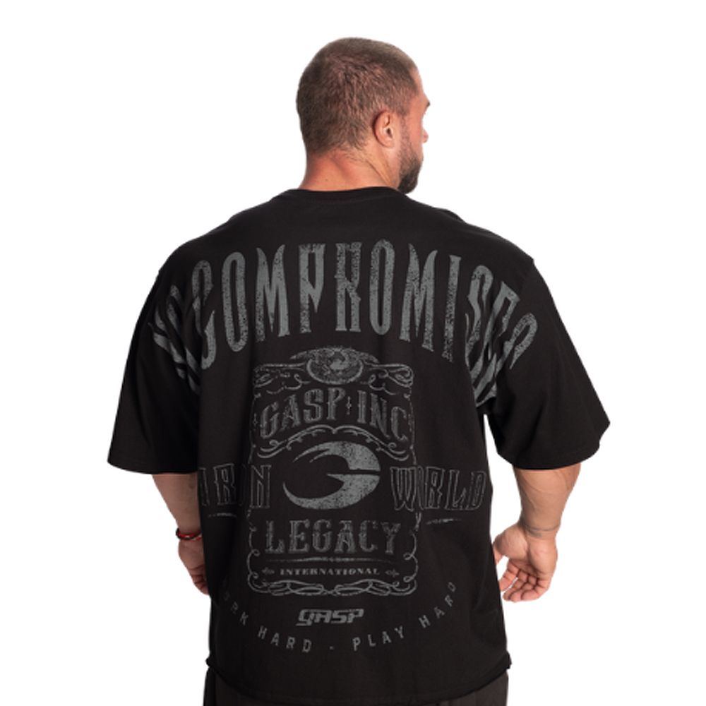 GASP INC - NC IRON TEE - FÉRFI PÓLÓ - FEKETE GASP INC - NC IRON TEE - FÉRFI PÓLÓ - FEKETE