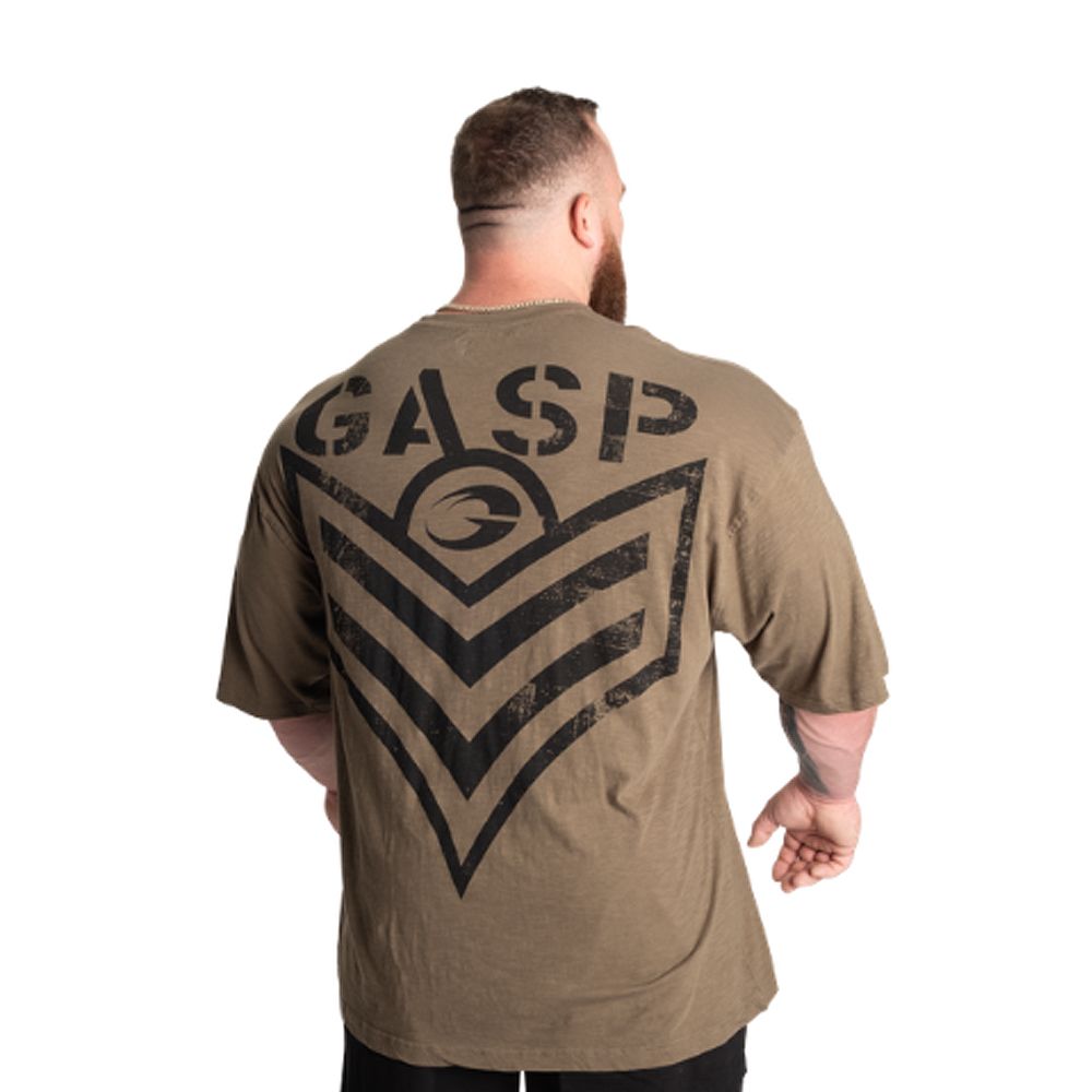 GASP INC - SLUB IRON TEE - FÉRFI PÓLÓ - MOSOTT ZÖLD GASP INC - SLUB IRON TEE - FÉRFI PÓLÓ - MOSOTT ZÖLD