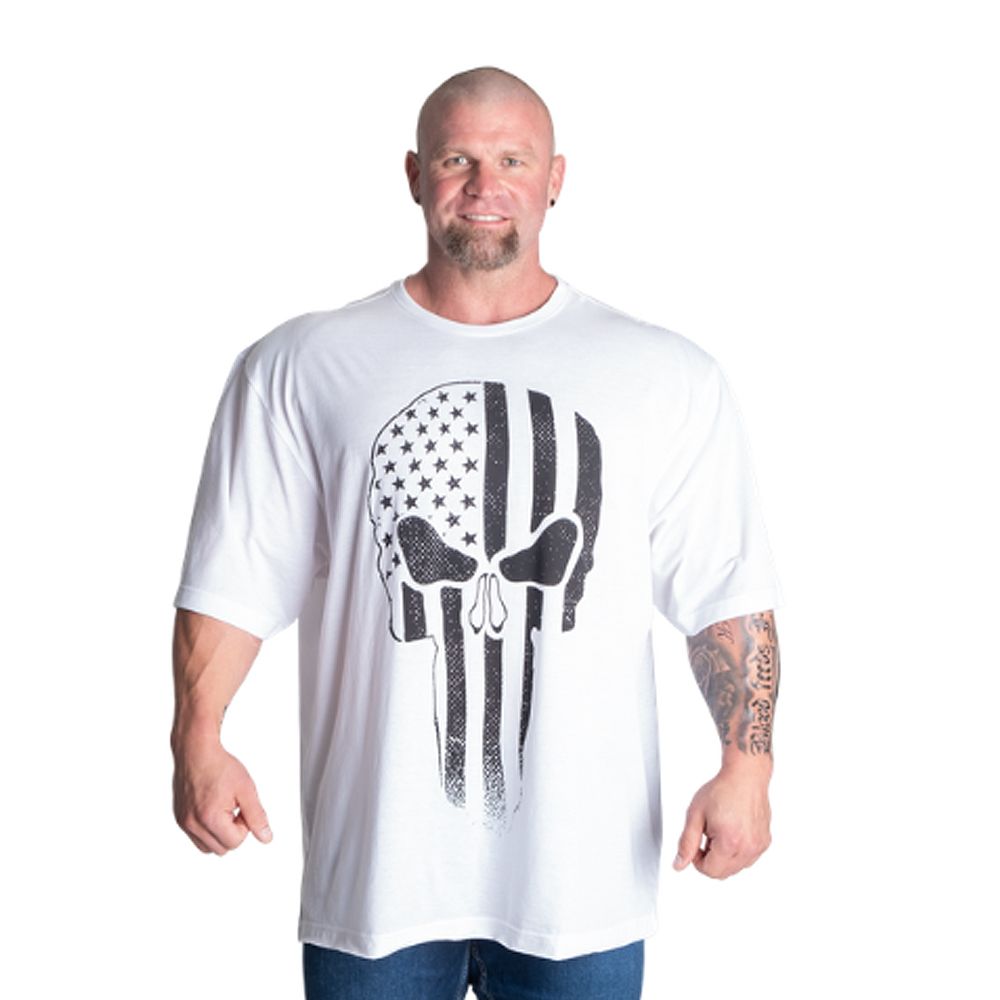GASP INC - SKULL DIVISION IRON TEE - FÉRFI PÓLÓ - FEHÉR GASP INC - SKULL DIVISION IRON TEE - FÉRFI PÓLÓ - FEHÉR