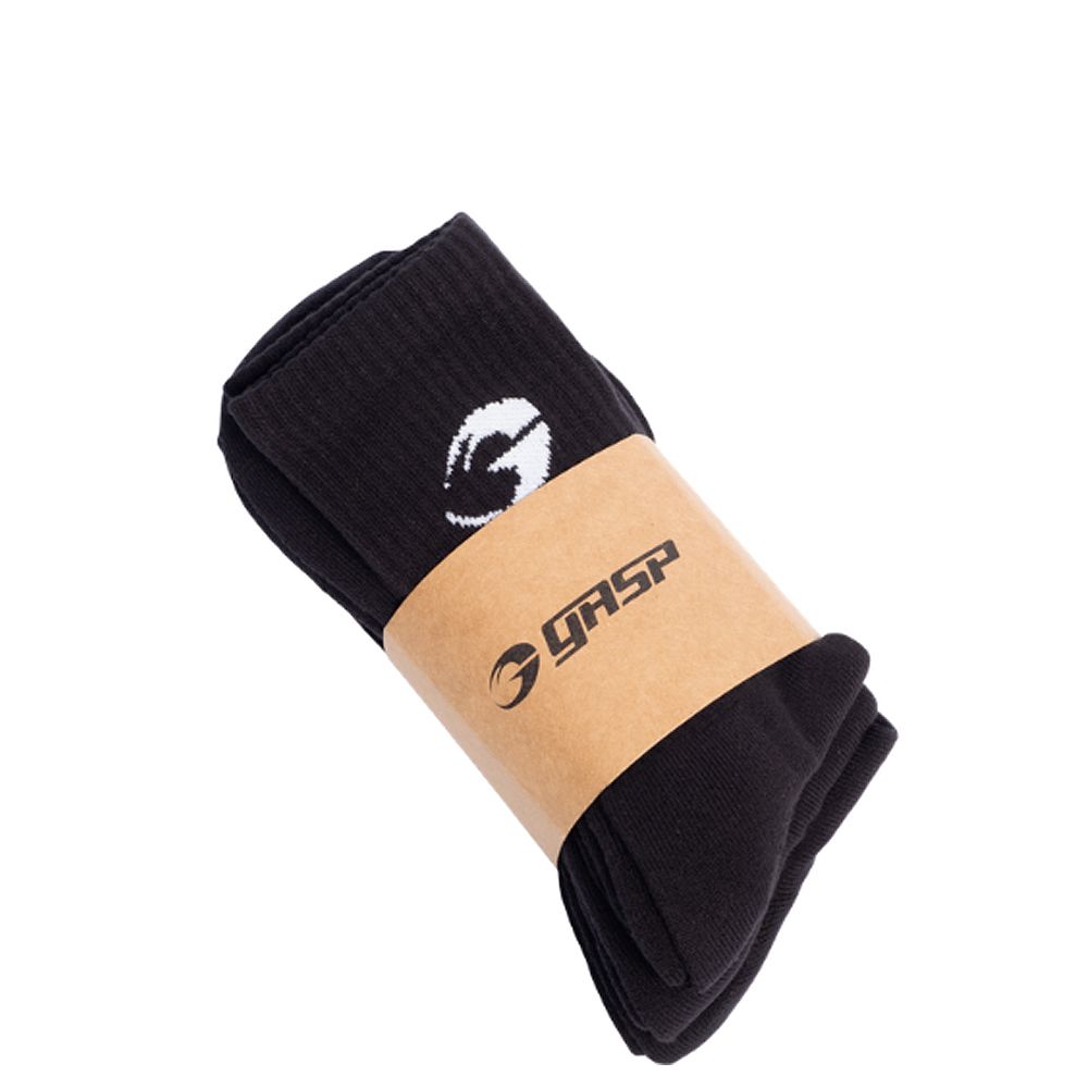 GASP INC - CREW SOCKS 3 PACK - FEKETE ZOKNI - 3 PÁR GASP INC - CREW SOCKS 3 PACK - FEKETE ZOKNI - 3 PÁR