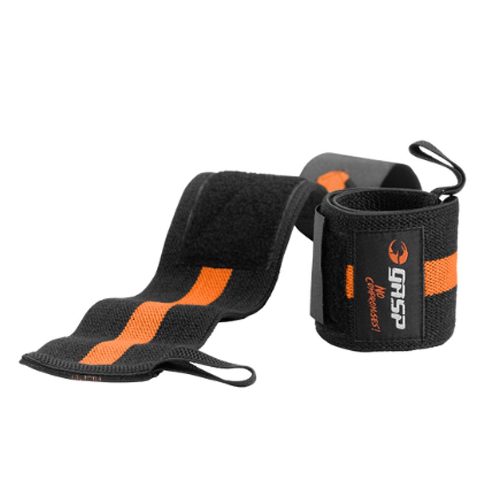 GASP INC - 1 RM WRIST WRAPS - CSUKLÓBANDÁZS - FEKETE / NARANCS GASP INC - 1 RM WRIST WRAPS - CSUKLÓBANDÁZS - FEKETE / NARANCS