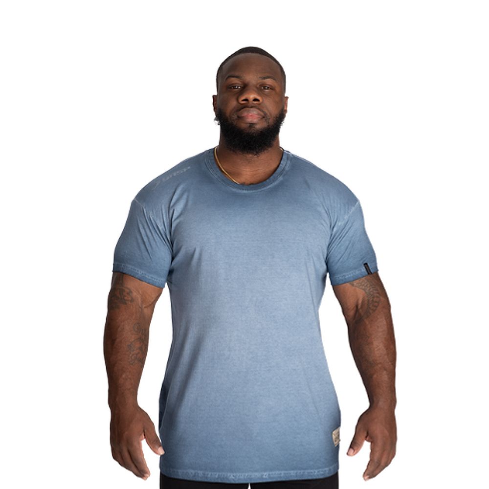 GASP INC - INTENSITY STREET TEE - FÉRFI PÓLÓ - MOSOTT KÉK GASP INC - INTENSITY STREET TEE - FÉRFI PÓLÓ - MOSOTT KÉK