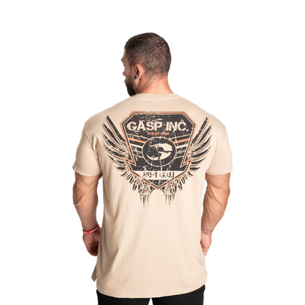 GASP INC - UTILITY STREET TEE - FÉRFI PÓLÓ - MOSOTT BÉZS GASP INC - UTILITY STREET TEE - FÉRFI PÓLÓ - MOSOTT BÉZS