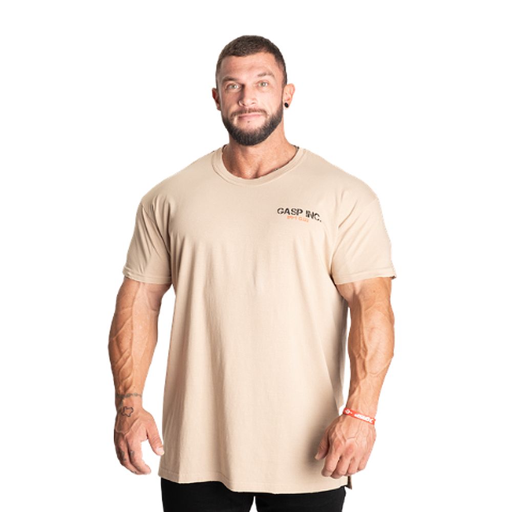 GASP INC - UTILITY STREET TEE - FÉRFI PÓLÓ - MOSOTT BÉZS GASP INC - UTILITY STREET TEE - FÉRFI PÓLÓ - MOSOTT BÉZS
