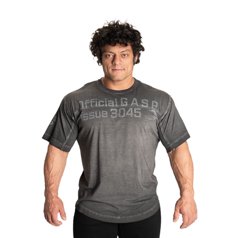 GASP INC - YOKE ORIGINAL TEE - FÉRFI PÓLÓ - MOSOTT FEKETE GASP INC - YOKE ORIGINAL TEE - FÉRFI PÓLÓ - MOSOTT FEKETE