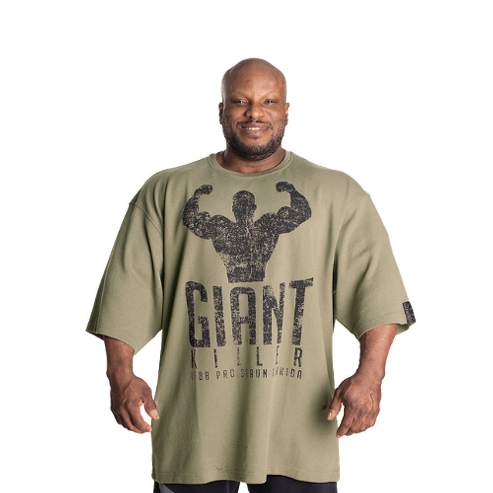 GASP INC - GK IRON TEE - FÉRFI PÓLÓ - MOSOTT ZÖLD GASP INC - GK IRON TEE - FÉRFI PÓLÓ - MOSOTT ZÖLD