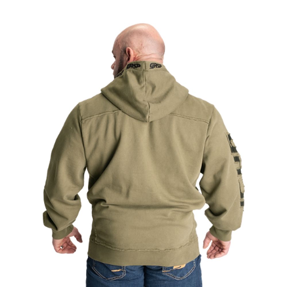 GASP INC - PRO GYM HOOD - FÉRFI PULÓVER - MOSOTT ZÖLD GASP INC - PRO GYM HOOD - FÉRFI PULÓVER - MOSOTT ZÖLD