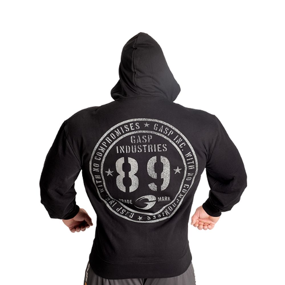 GASP INC - CLASSIC HOOD - FÉRFI PULÓVER - FEKETE GASP INC - CLASSIC HOOD - FÉRFI PULÓVER - FEKETE
