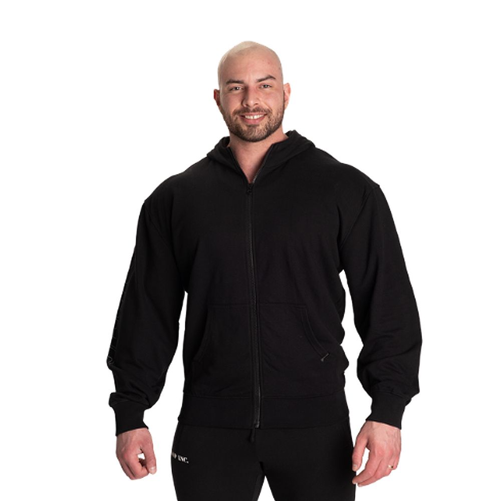 GASP INC - CLASSIC ZIP HOOD - FÉRFI PULÓVER - FEKETE GASP INC - CLASSIC ZIP HOOD - FÉRFI PULÓVER - FEKETE