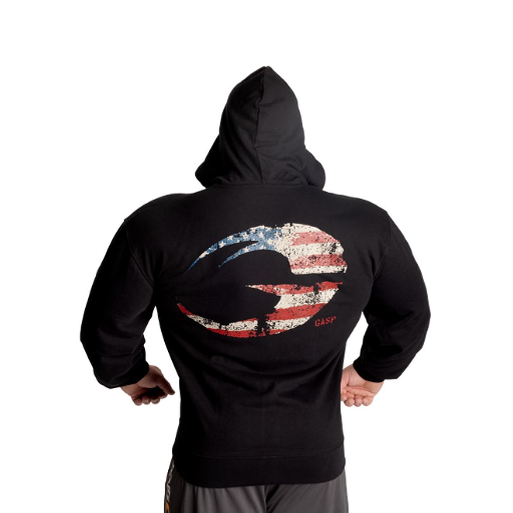GASP INC - USA CLASSIC HOOD - FÉRFI PULÓVER - USA ZÁSZLÓS GASP INC - USA CLASSIC HOOD - FÉRFI PULÓVER - USA ZÁSZLÓS
