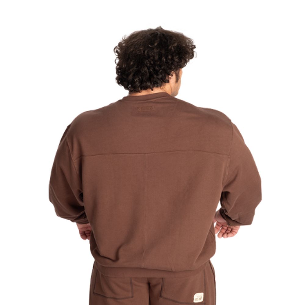 GASP INC - IRON CAMP SWEATER - FÉRFI PULÓVER - BARNA GASP INC - IRON CAMP SWEATER - FÉRFI PULÓVER - BARNA