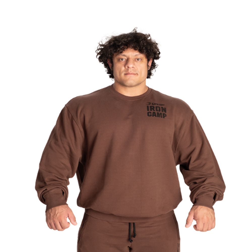 GASP INC - IRON CAMP SWEATER - FÉRFI PULÓVER - BARNA GASP INC - IRON CAMP SWEATER - FÉRFI PULÓVER - BARNA
