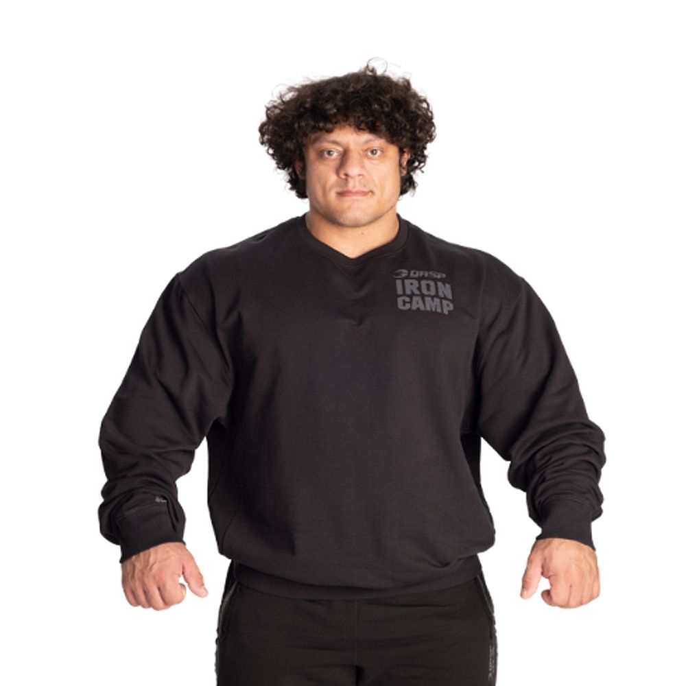 GASP INC - IRON CAMP SWEATER - FÉRFI PULÓVER - FEKETE GASP INC - IRON CAMP SWEATER - FÉRFI PULÓVER - FEKETE