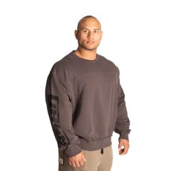 GASP INC - THROWBACK SWEATER - FÉRFI PULÓVER - SÖTÉT BARNA