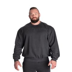 GASP INC - VINTAGE CREWNECK - FÉRFI PULÓVER - MOSOTT FEKETE