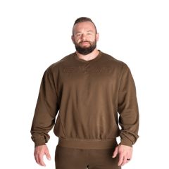 GASP INC - VINTAGE CREWNECK - FÉRFI PULÓVER - MOSOTT BARNA