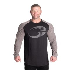 GASP INC - ORIGINAL RAGLAN LS - FÉRFI HOSSZÚ UJJÚ FELSŐ - FEKETE/SZÜRKE