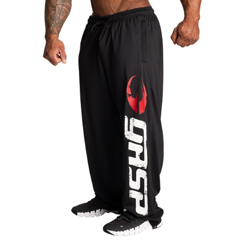 GASP INC - ORIGINAL MESH PANT - FÉRFI HOSSZÚNADRÁG - FEKETE/PIROS GASP INC - ORIGINAL MESH PANT - FÉRFI HOSSZÚNADRÁG - FEKETE/PIROS