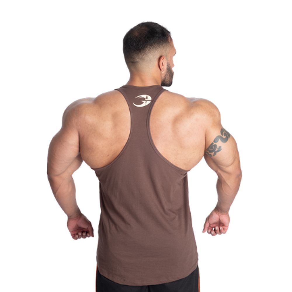 GASP INC - ESSENTIAL T-BACK - EDZŐTRIKÓ - BARNA GASP INC - ESSENTIAL T-BACK - EDZŐTRIKÓ - BARNA