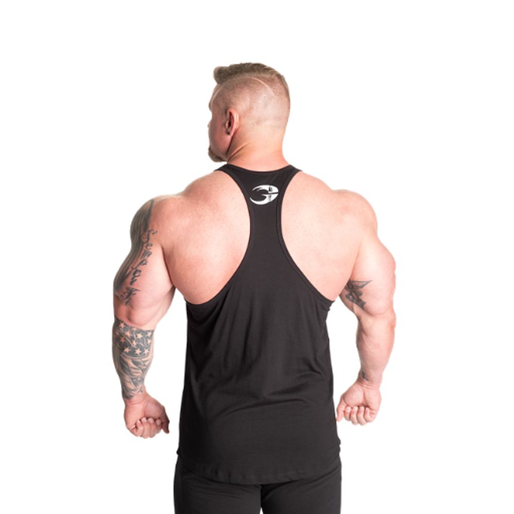 GASP INC - ESSENTIAL T-BACK - EDZŐTRIKÓ - FEKETE/FEHÉR GASP INC - ESSENTIAL T-BACK - EDZŐTRIKÓ - FEKETE/FEHÉR