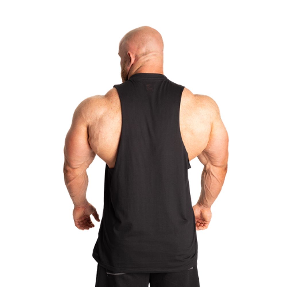 GASP INC - ORIGINAL CUT OUT TANK - FÉRFI EDZŐTRIKÓ - FEKETE/NARANCS GASP INC - ORIGINAL CUT OUT TANK - FÉRFI EDZŐTRIKÓ - FEKETE/NARANCS