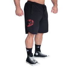 GASP INC - MESH SHORT - FÉRFI RÖVIDNADRÁG - FEKETE/PIROS