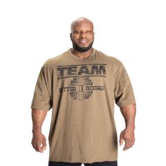 BETTER BODIES - TEAM PUMP COVER IRON TEE - FÉRFI PÓLÓ - KATONAZÖLD