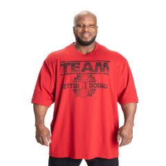 BETTER BODIES - TEAM PUMP COVER IRON TEE - FÉRFI PÓLÓ -  CHILI PIROS