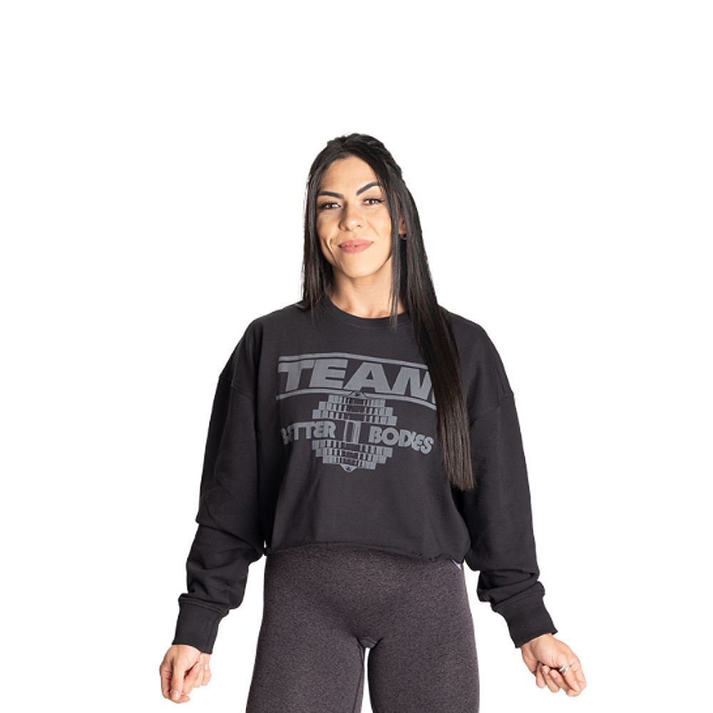 BETTER BODIES - HIGHBRIDGE SWEATER -FEKETE BETTER BODIES - HIGHBRIDGE SWEATER -FEKETE