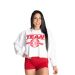 BETTER BODIES - HIGHBRIDGE SWEATER - FEHÉR/PIROS