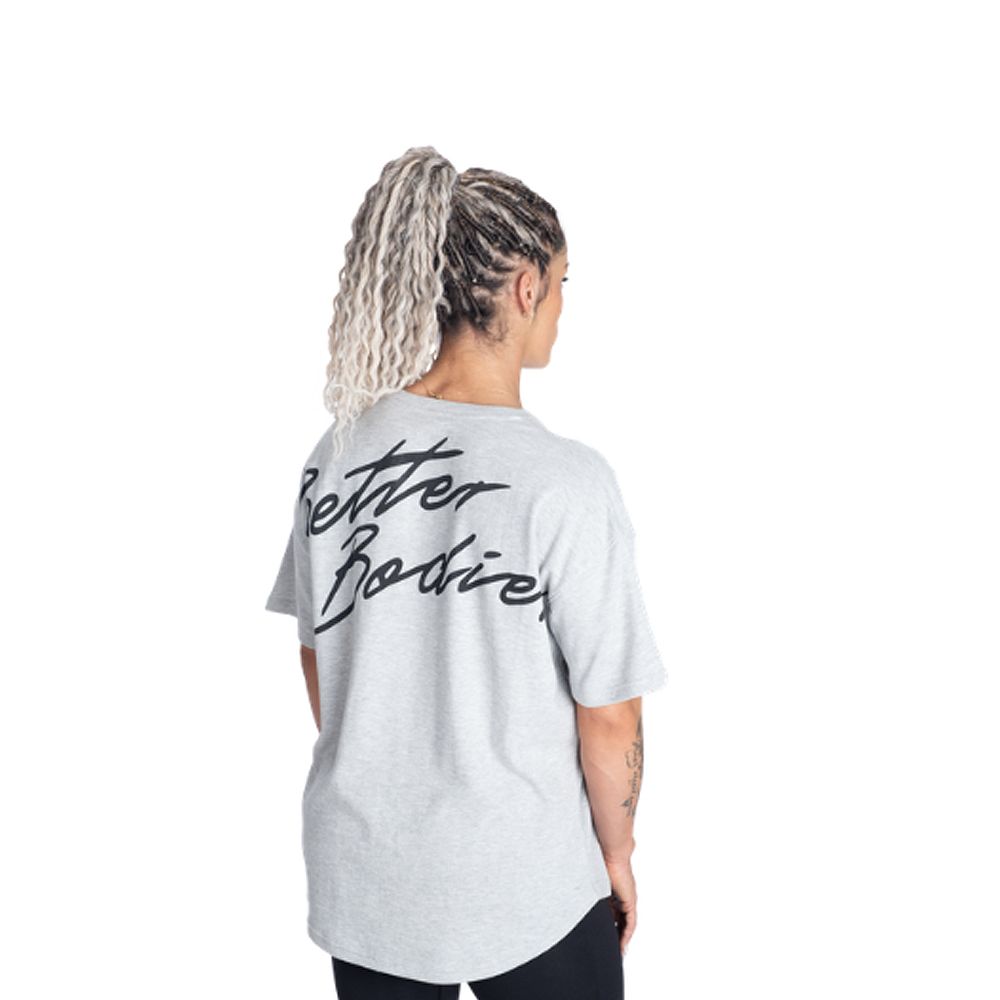 BETTER BODIES - THERMAL OVERSIZED TEE - NŐI PÓLÓ - SZÜRKE BETTER BODIES - THERMAL OVERSIZED TEE - NŐI PÓLÓ - SZÜRKE