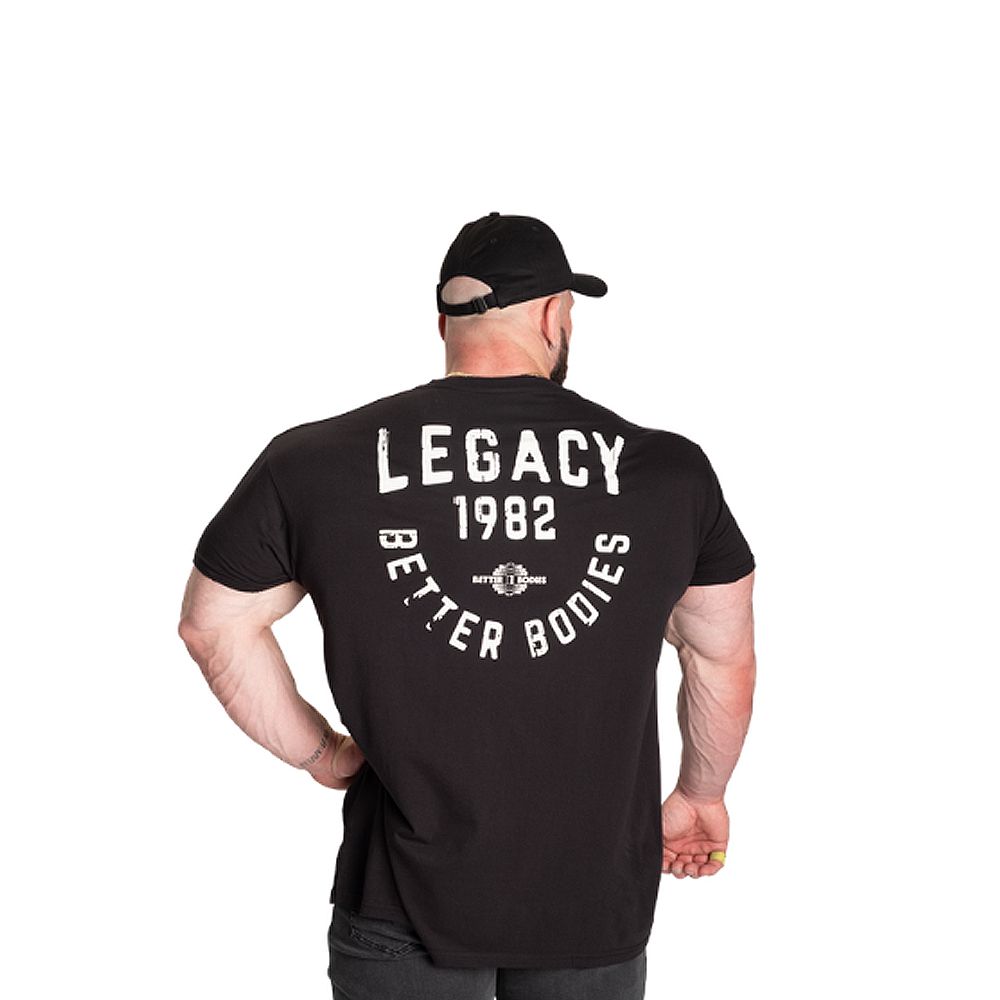 BETTER BODIES - LEGACY STREE TEE - FÉRFI PÓLÓ - MOSOTT FEKETE BETTER BODIES - LEGACY STREE TEE - FÉRFI PÓLÓ - MOSOTT FEKETE