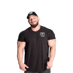 BETTER BODIES - LEGACY STREE TEE - FÉRFI PÓLÓ - MOSOTT FEKETE