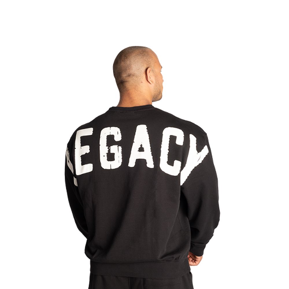 BETTER BODIES - LEGACY SWEATER - FÉRFI PULÓVER - FEKETE BETTER BODIES - LEGACY SWEATER - FÉRFI PULÓVER - FEKETE