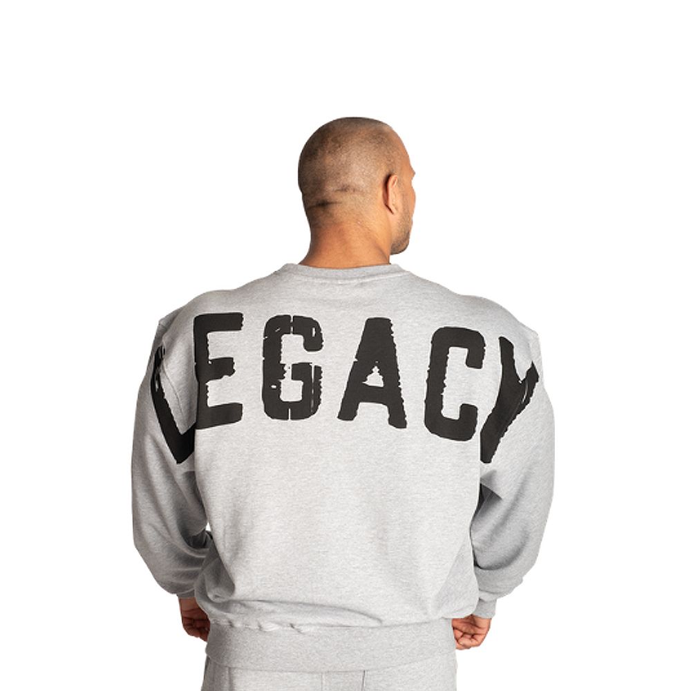 BETTER BODIES - LEGACY SWEATER - FÉRFI PULÓVER - SZÜRKE BETTER BODIES - LEGACY SWEATER - FÉRFI PULÓVER - SZÜRKE