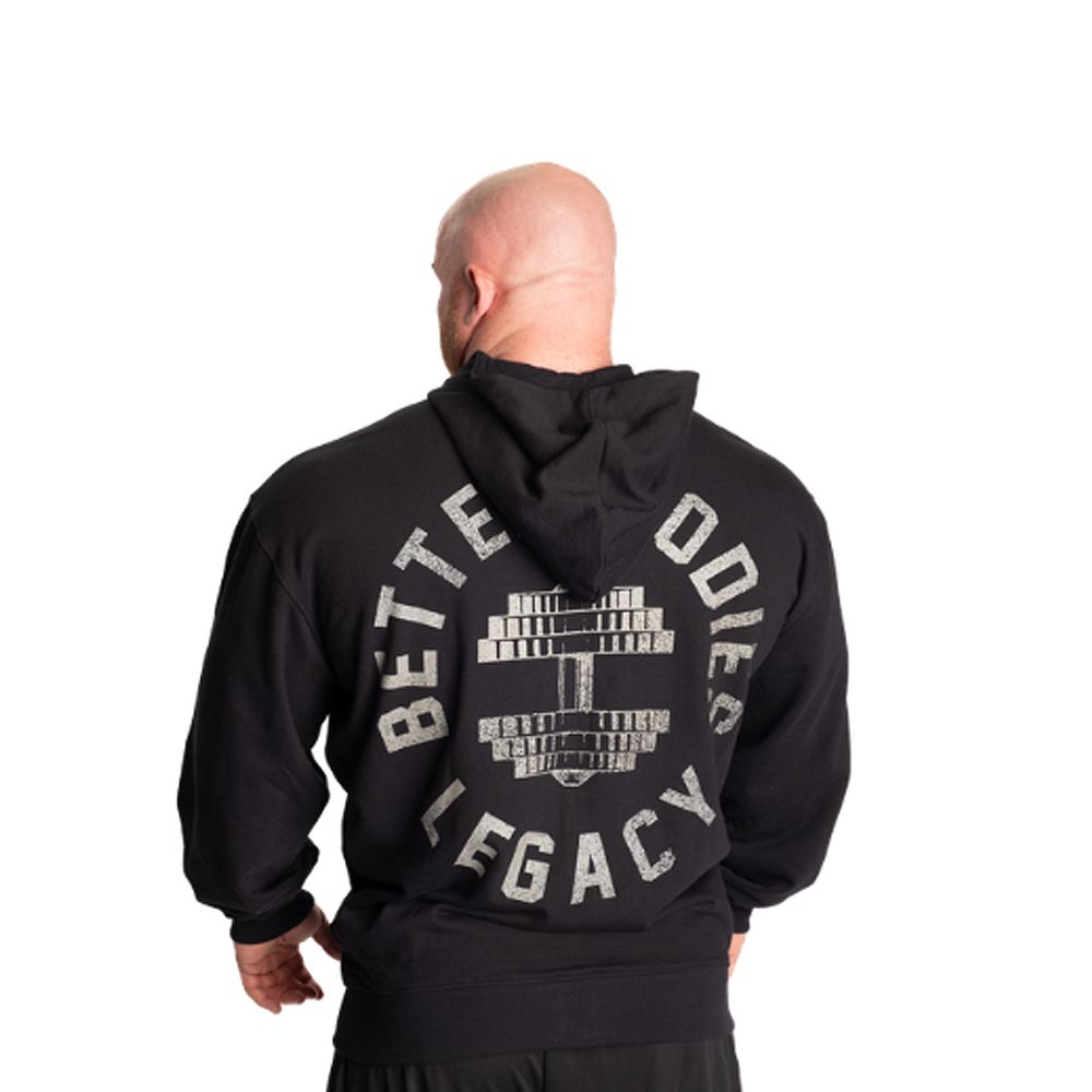 BETTER BODEIS - LEGACY STANDARD HOOD - FÉRFI PULÓVER - FEKETE BETTER BODEIS - LEGACY STANDARD HOOD - FÉRFI PULÓVER - FEKETE