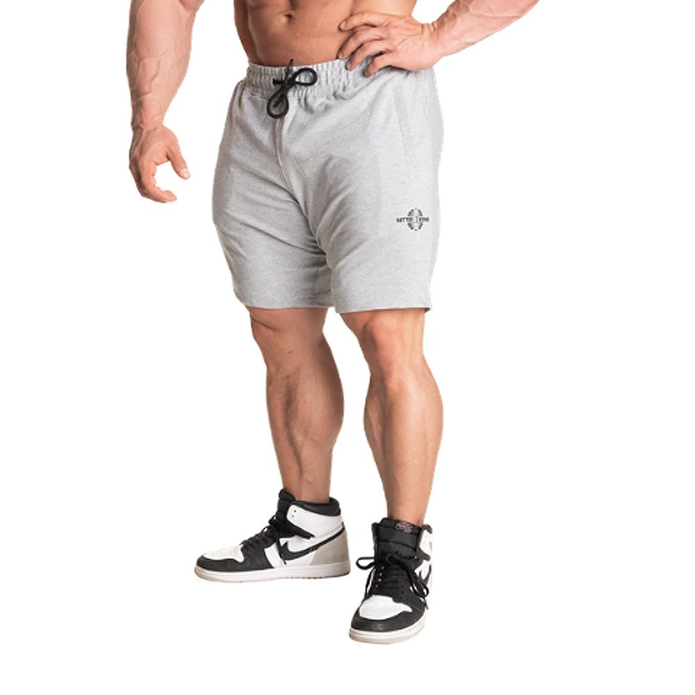 BETTER BODIES -TAPERED SWEATSHORTS - FÉRFI RÖVIDNADRÁG - SZÜRKE BETTER BODIES -TAPERED SWEATSHORTS - FÉRFI RÖVIDNADRÁG - SZÜRKE
