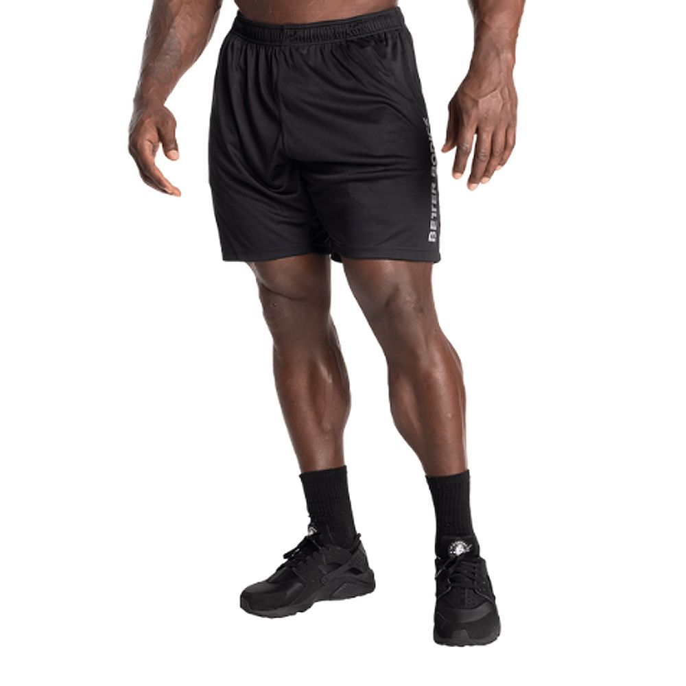 BETTER BODIES - LOOSE FUNCTION SHORTS - FÉRFI RÖVIDNADRÁG - FEKETE BETTER BODIES - LOOSE FUNCTION SHORTS - FÉRFI RÖVIDNADRÁG - FEKETE