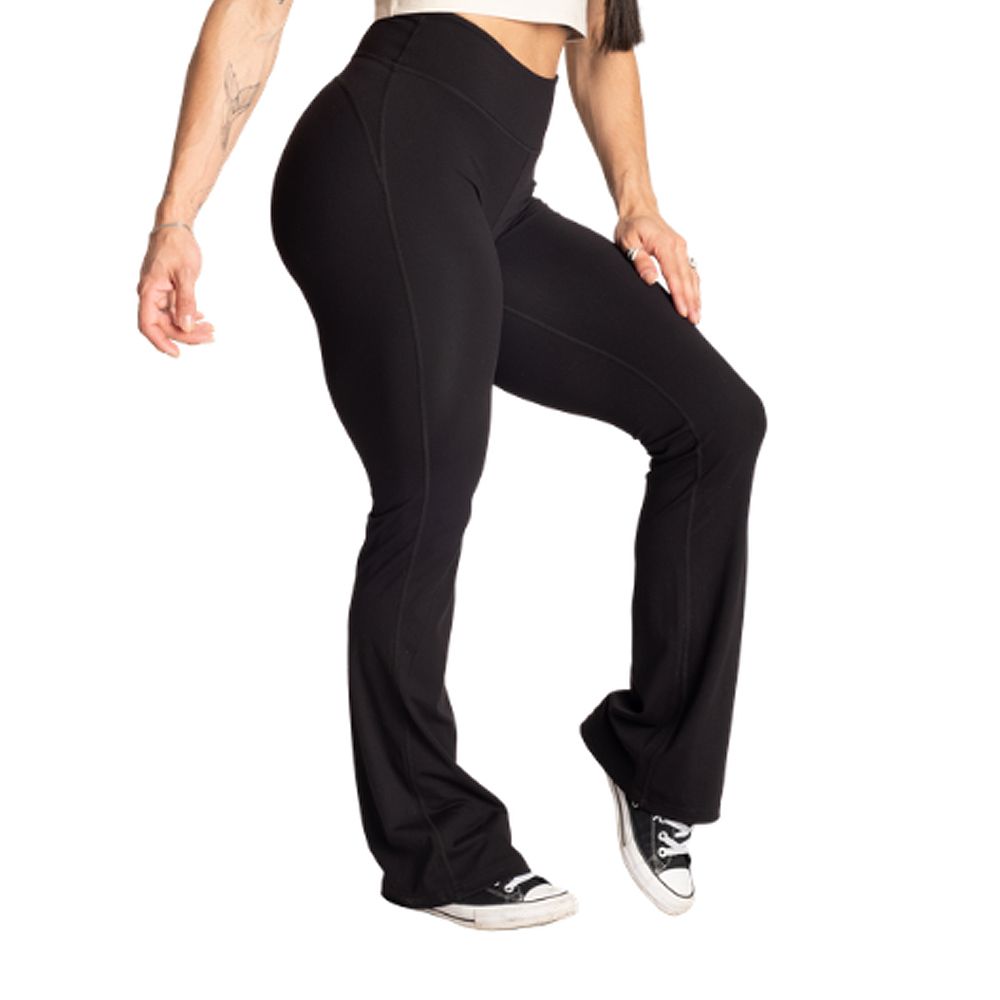 BETTER BODIES - FLARE PANTS - NŐI NADRÁG - FEKETE BETTER BODIES - FLARE PANTS - NŐI NADRÁG - FEKETE
