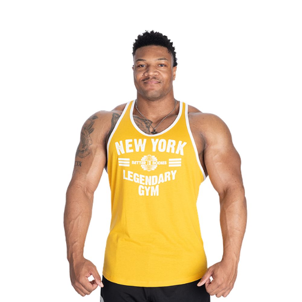 BETTER BODIES - NY ESSENTIAL T-BACK - SÁRGA BETTER BODIES - NY ESSENTIAL T-BACK - SÁRGA