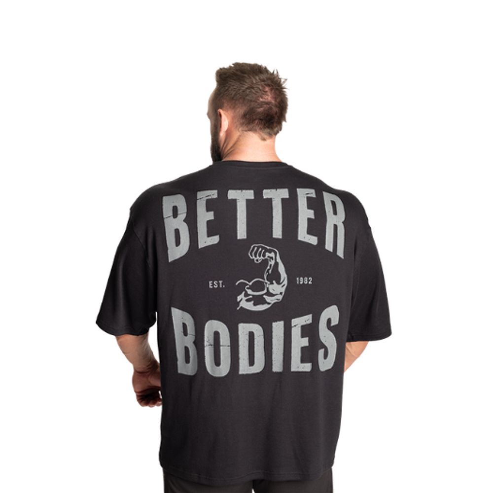 BETTER BODIES - MUSCLE IRON THERMAL TEE - FÉRFI PÓLÓ - FEKETE BETTER BODIES - MUSCLE IRON THERMAL TEE - FÉRFI PÓLÓ - FEKETE