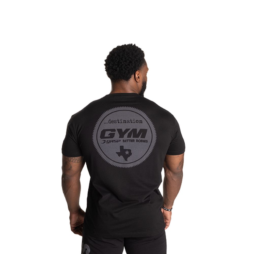BETTER BODIES - DESTINATION STANDARD TEE - FÉRFI PÓLÓ - FEKETE BETTER BODIES - DESTINATION STANDARD TEE - FÉRFI PÓLÓ - FEKETE