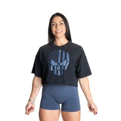 BETTER BODIES - RELENTLESS WOMEN TEE - NŐI PÓLÓ - FEKETE/KÉK