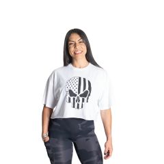 BETTER BODIES - RELENTLESS WOMEN TEE - NŐI PÓLÓ - FEHÉR/FEKETE