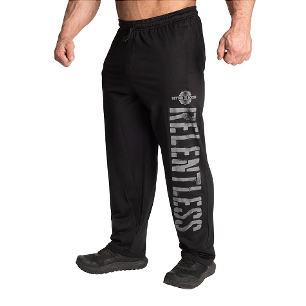 BETTER BODIES - RELENTLESS MESH PANT - FÉRFI NADRÁG - FEKETE BETTER BODIES - RELENTLESS MESH PANT - FÉRFI NADRÁG - FEKETE