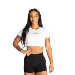 BETTER BODIES - BE RELENTLESS TEE - NŐI CROP - FEHÉR