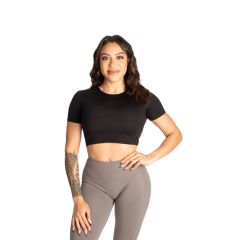 BETTER BODIES - BE RELENTLESS TEE - NŐI CROP - FEKETE